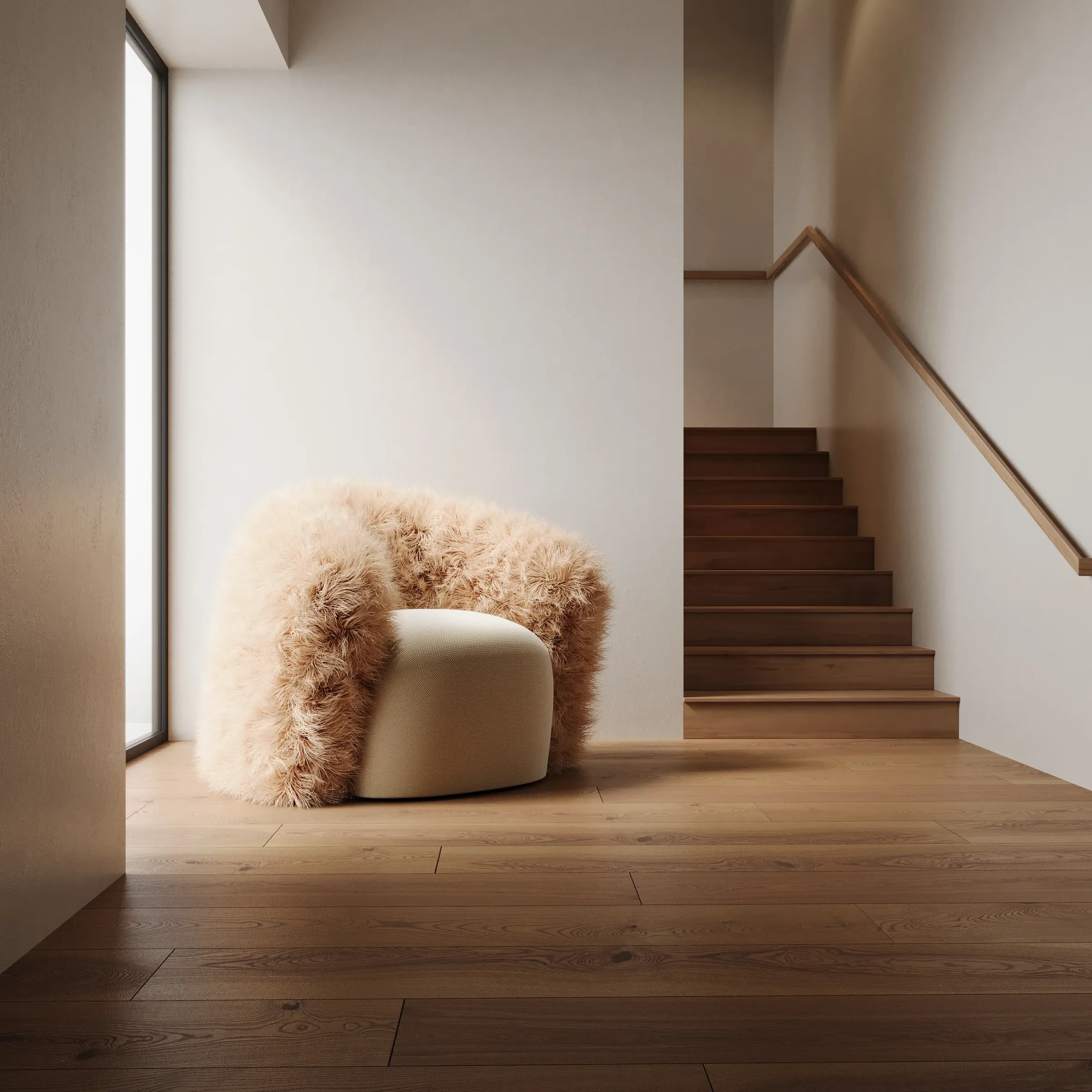 Bear Hug Chair — Plush Suede Lounge Chair | Bombay Design Lab