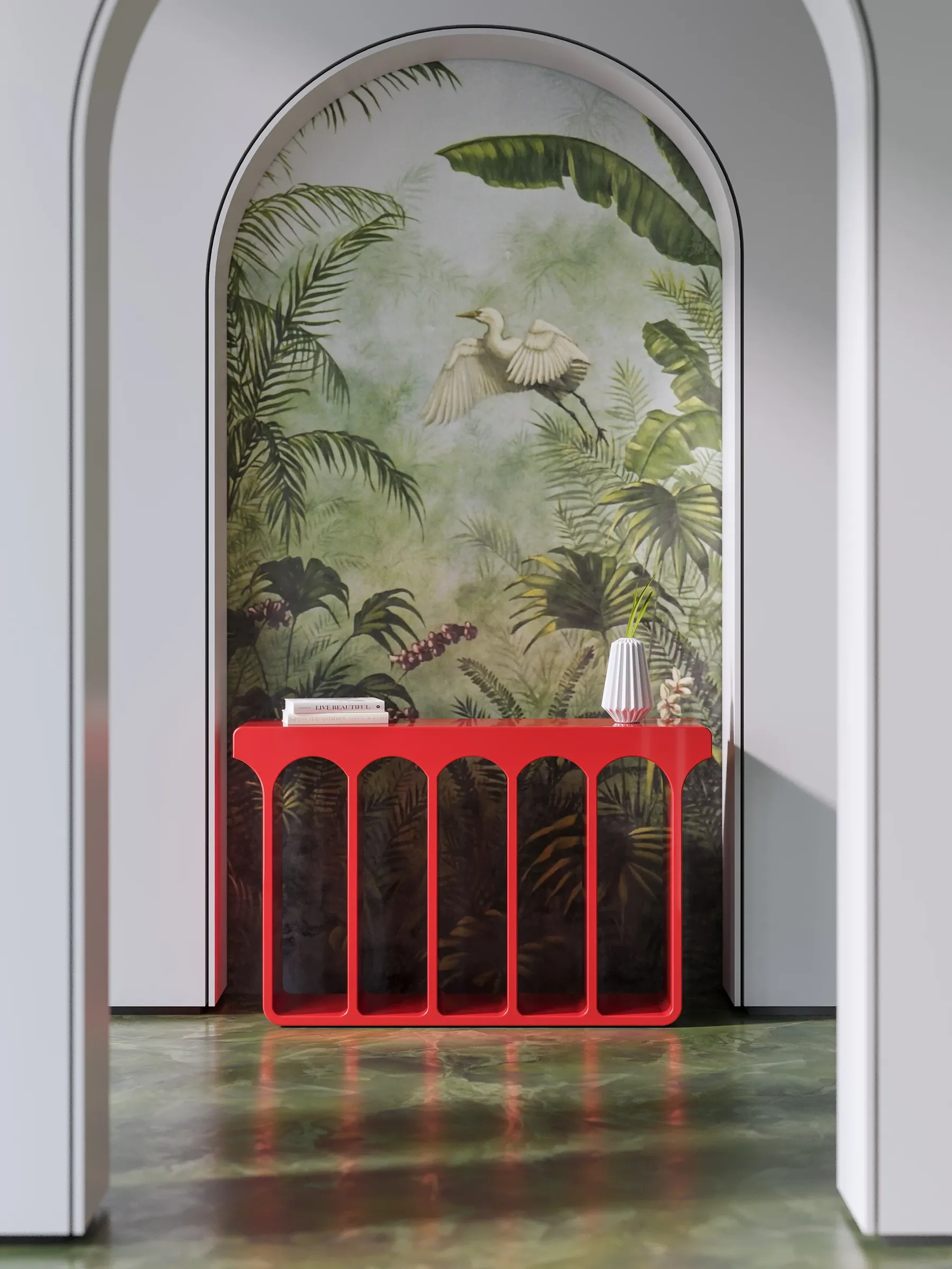 Viaduct Console in high gloss PU finish
