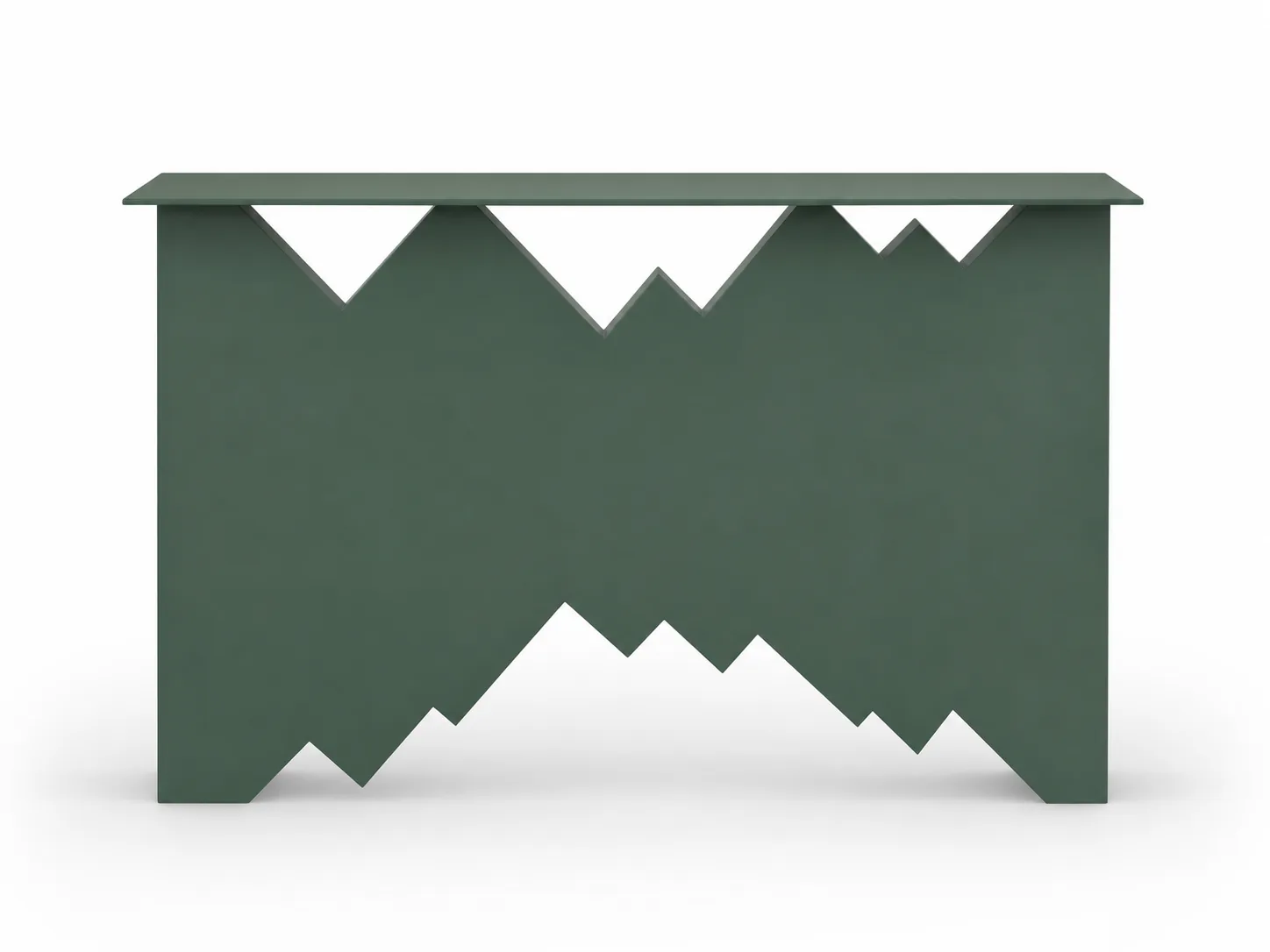 Mountain View Console in matte PU finish, front view