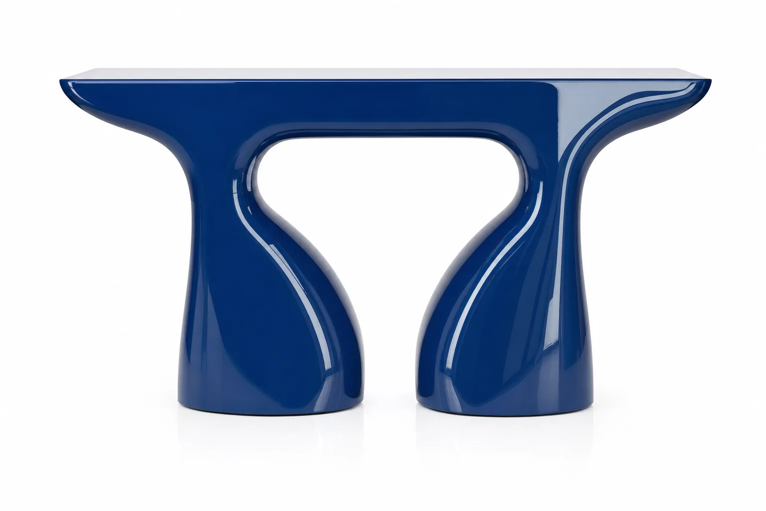 Whale Console in high gloss PU finish, front view